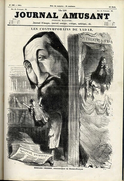 Le Journal Fun, 1862_8_16 - Illustration by Nadar (1820-1910): Theatre