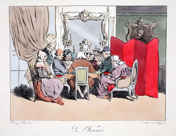 Le Marais, illustration from Six Quartiers de Paris by Henri Monnier
