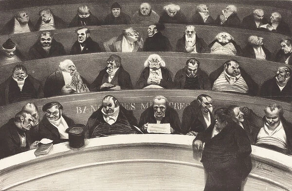 Le Ventre Legislatif (The Legislative Belly) by Honore Daumier, 1834 (litho)