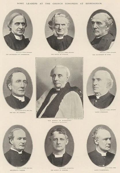 Some Leaders at the Church Congress at Birmingham (b  /  w photo)