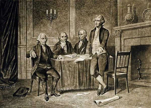 Leaders of the First Continental Congress, 1774, published c. 1894 (engraving)