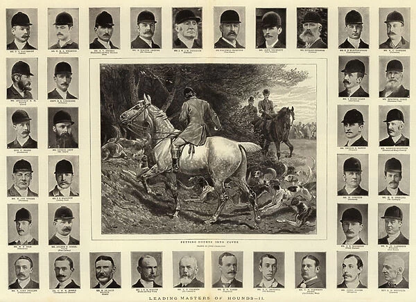 Leading Masters of Hounds, II (engraving)