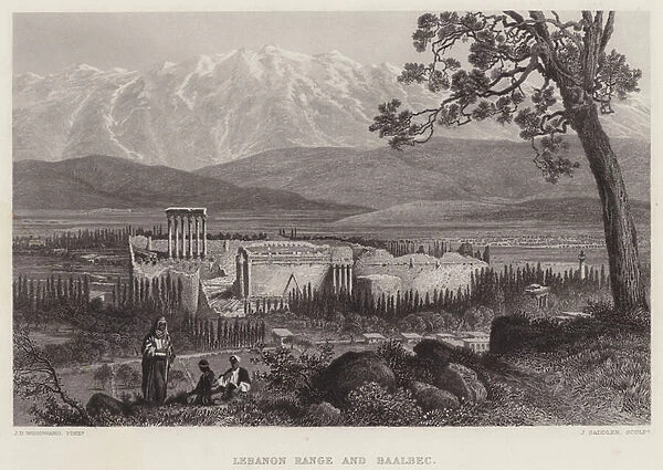 Lebanon Range and Baalbec (engraving)