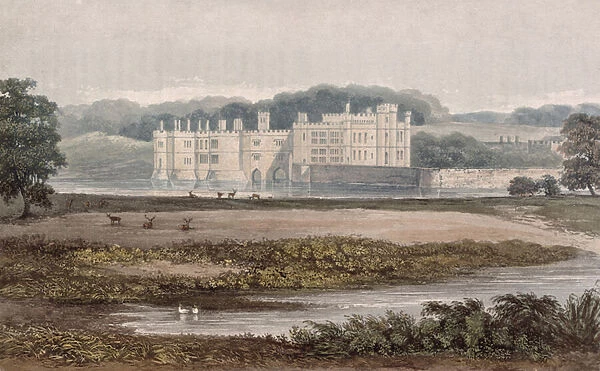 Leeds Castle, from R. Ackermanns (1764-1834) Repository of Arts