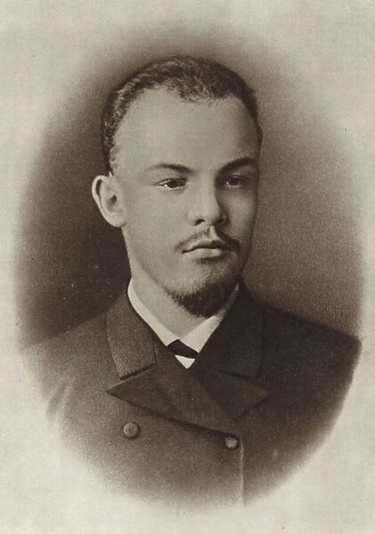Lenin as a university student, Samara, 1890 (b  /  w photo)