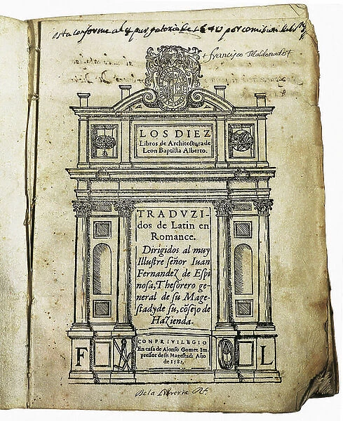 Leon Battista ALBERTI, 1582 (engraving)