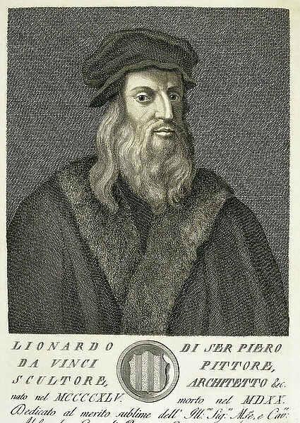 LEONARDO DA VINCI (1452-1519) (engraving)