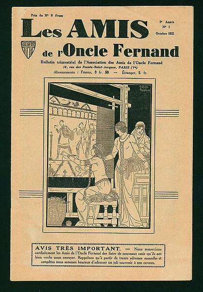 Les Amis de l'Oncle Fernand, French magazine, 1932 (litho)