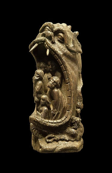 Les hommes sauves de la gueule du Leviathan, sculpture in oak from the southern Netherlands, dating from the 16th century. Photography, KIM Youngtae, Palais des beaux arts de Lille, Lille, France