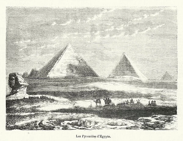 Les Pyramides d Egypte (engraving)