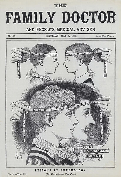Lessons in phrenology (engraving)