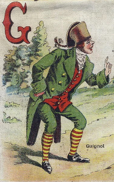 Letter G: Guignol (puppet), beg 20th century (chromolithograph)