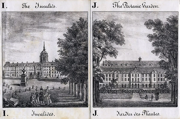 Letter I and J: the Invalides and the Garden of Plants - '