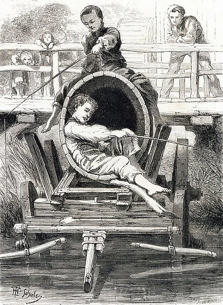 Letter Q: Tail (barrel), 1868 (engraving)