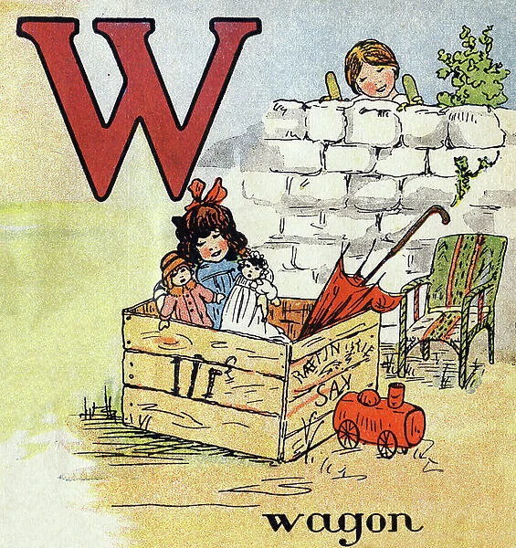 Letter W: wagon, c.1920 (print)