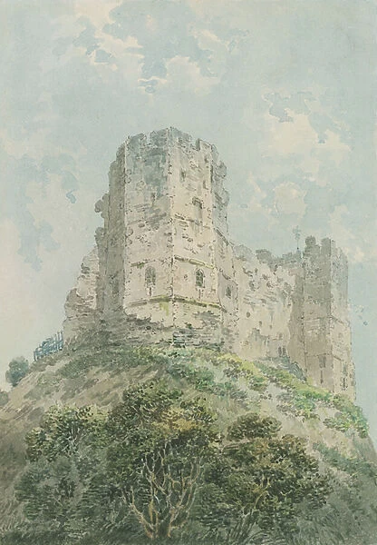 Lewes Castle (w  /  c on paper)