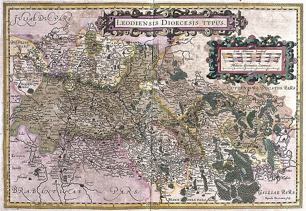 Liege, Belgium (engraving, 1596)