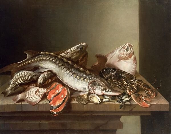 Still Life of Fish on a Table