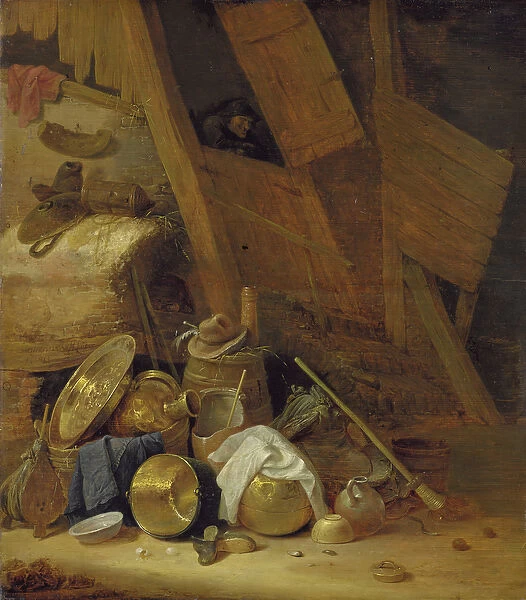 Still Life inside a Barn, 1634 (oil on panel)