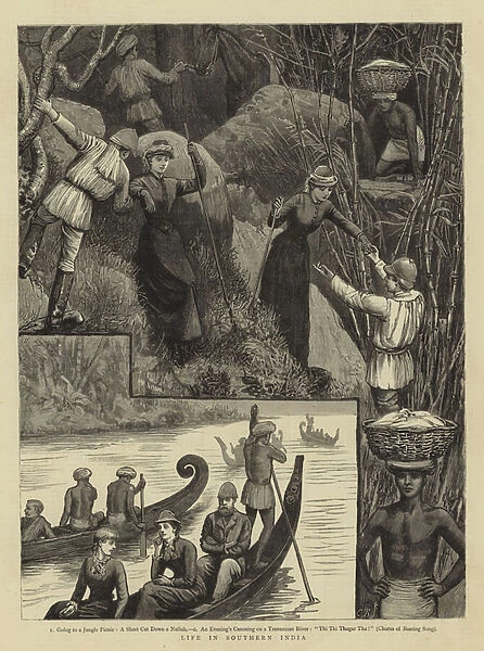 Life in Southern India (engraving)