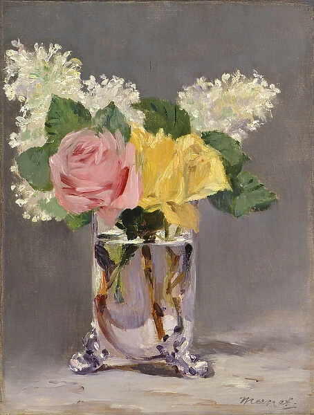 Lilacs and Roses, 1880 (oil on canvas)