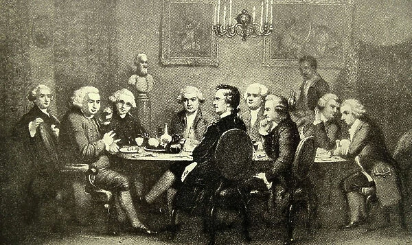Litterary Party at Sir Joshua Reynold's, 1770 (engraving)