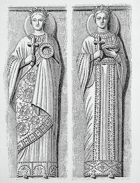 Lombard princesses in 8th century Byzantine costume