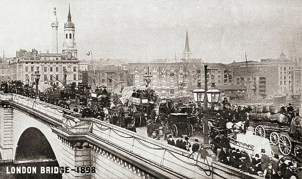 London Bridge, England in 1898