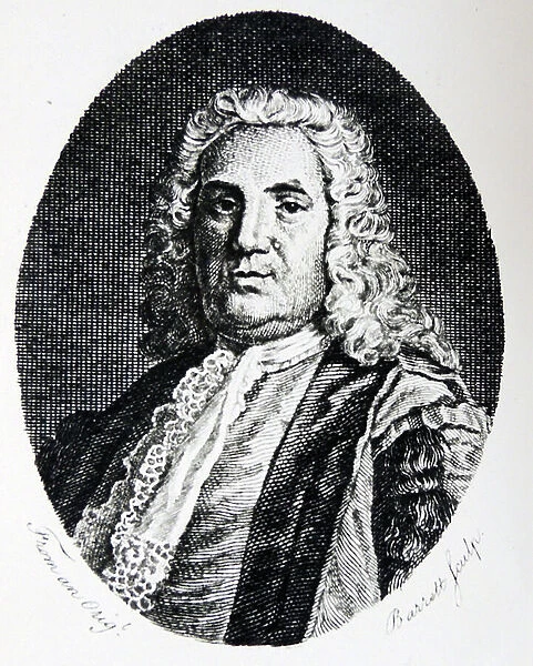 London Physician, Richard Mead, 1753 (engraving)