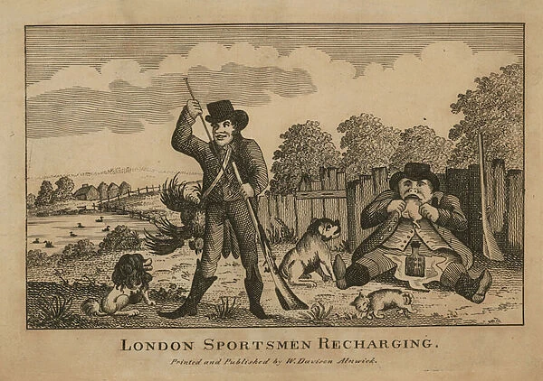 London sportsmen recharging (engraving)