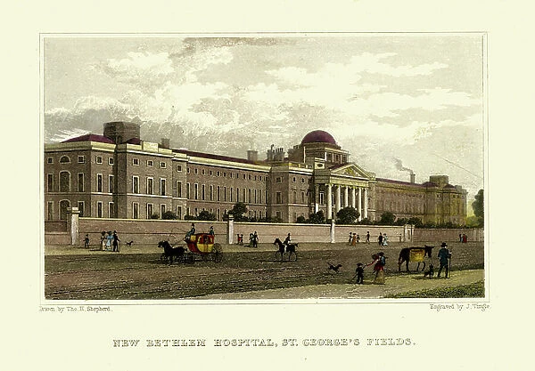 London Views: New Bethlem Hospital, St. George's Fields