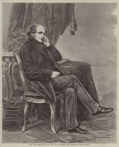 Lord John Russell, MP for the City of London (engraving)