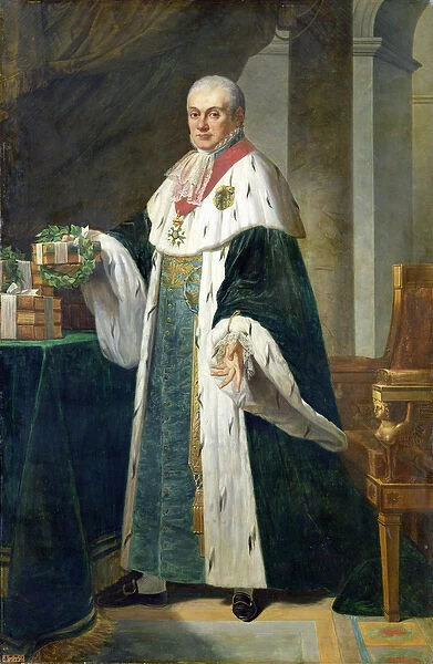 Louis (1757-1821) Marquis de Fontanes (oil on canvas)