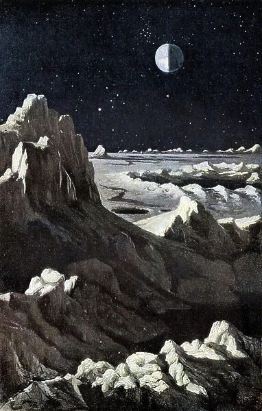 Lunar Landscape, c1880 (engraving)