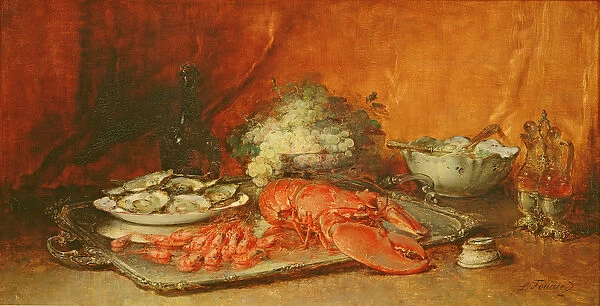 Luncheon of Lent (oil on canvas)