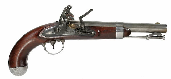 m1836 US flintlock pistol