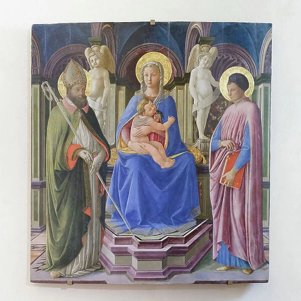 The Madonna and Child with Saints Giusto and Clement, 1449 (wood painting)