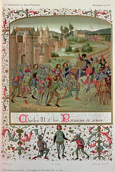 The Maillotins Revolt of 1382, scene from the manuscript Chroniques by Jean de Froissart (c. 1337-c. 1405) (facsimile edition)