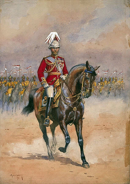 His Majesty the King Emperor, 1910, illustration for Armies of India