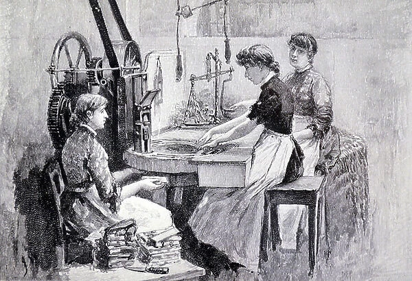 Making Cavendish, a tobacco for chewing, 1892