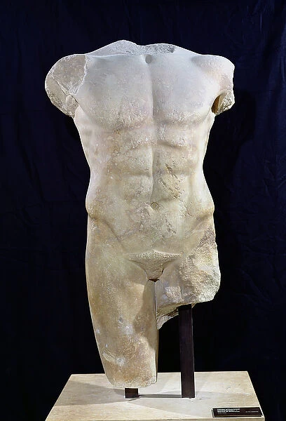 Male torso from Miletus, c. 480 BC (marble)