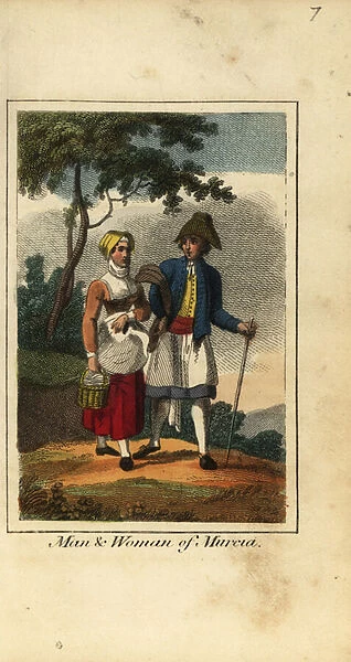 Man and woman of Murcia, Spain, 1818