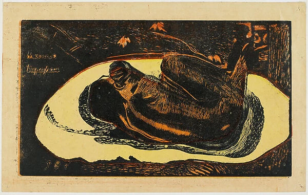Manao Tupapau, 1894 (colour woodcut)