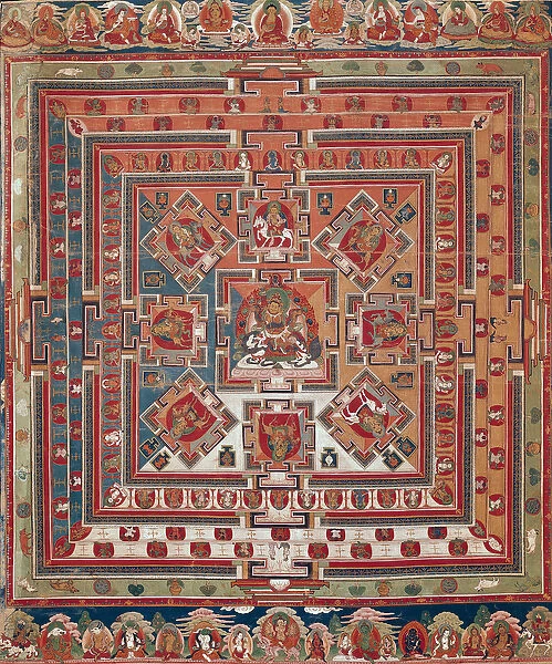Mandala of Vaishravana (oil on canvas)
