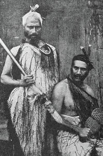 Two Maori chiefs, New Zealand 1880