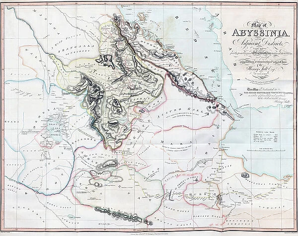 Map of Abyssinia (Ethiopia), 19th century (map)