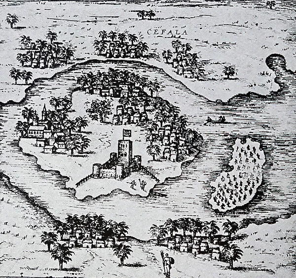 Map of Cefala, a Roman-Berber town