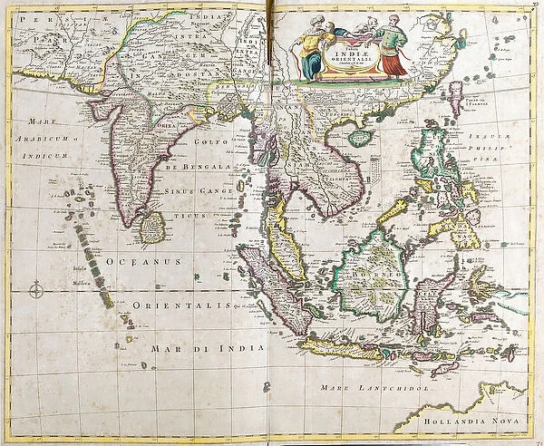 Map of East India (South and Southeast Asia: Pakistan, India, Nepal, Bangladesh, Burma
