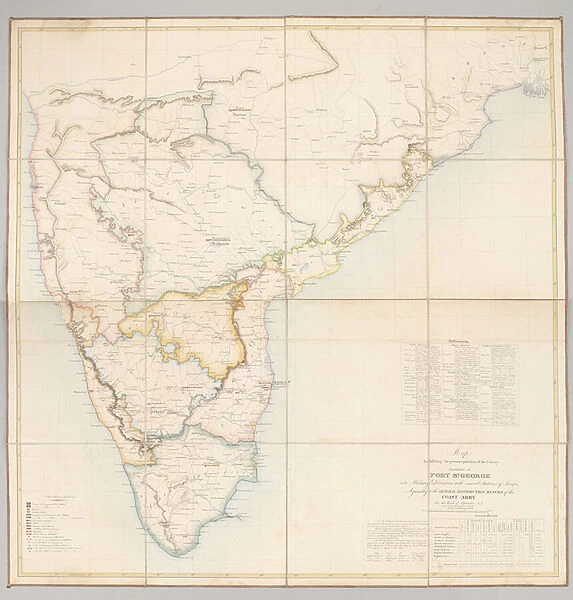 Map exhibiting the present partition of the country dependent on Fort St