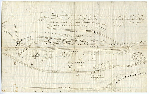 Map of Fredericksburg, c. December 1862 (litho)